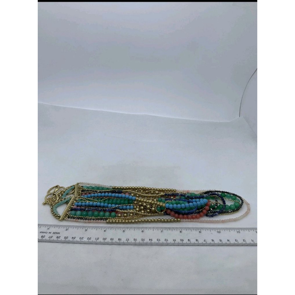 Stella & Dot Zahara Semi-Precious Multi-Strand Necklace 18" - 22" - Picture 5 of 5